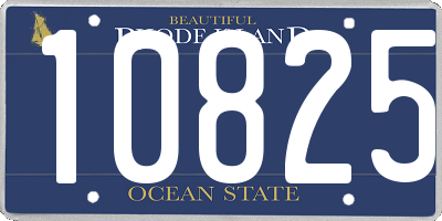 RI license plate 10825