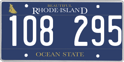 RI license plate 108295