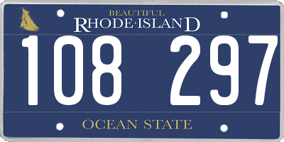 RI license plate 108297
