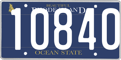 RI license plate 10840