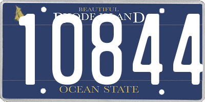 RI license plate 10844