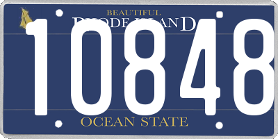 RI license plate 10848