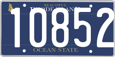 RI license plate 10852