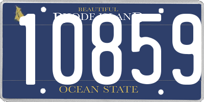 RI license plate 10859