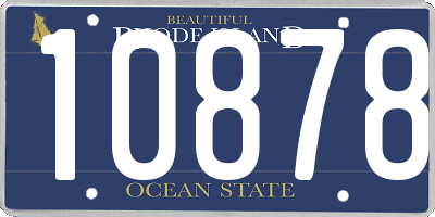 RI license plate 10878