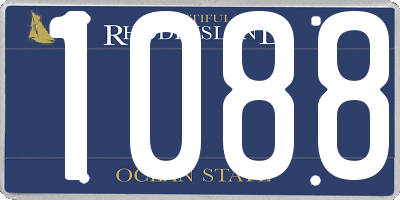 RI license plate 1088