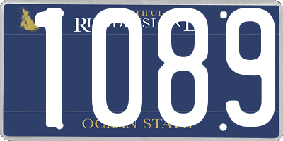 RI license plate 1089