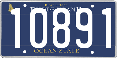 RI license plate 10891