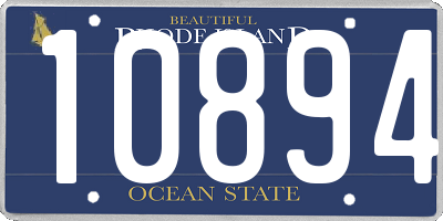 RI license plate 10894