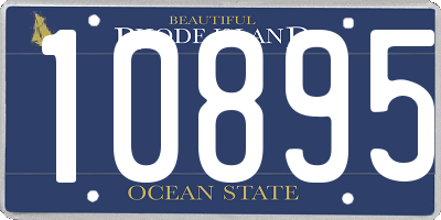 RI license plate 10895