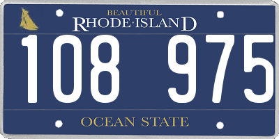 RI license plate 108975