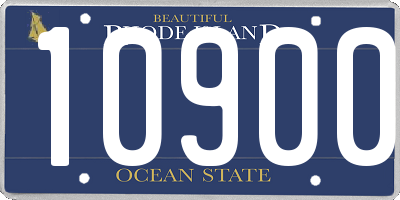 RI license plate 10900