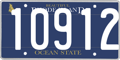 RI license plate 10912
