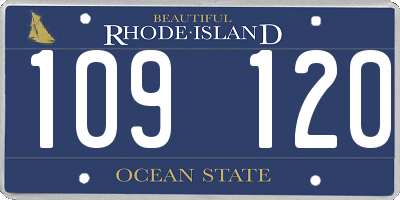 RI license plate 109120