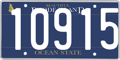 RI license plate 10915