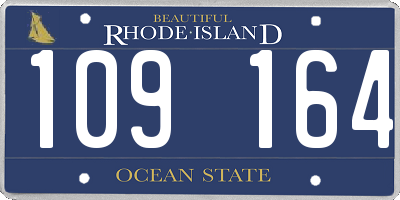 RI license plate 109164
