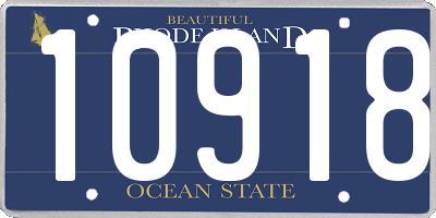 RI license plate 10918