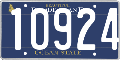 RI license plate 10924