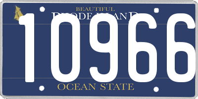 RI license plate 10966