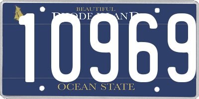 RI license plate 10969