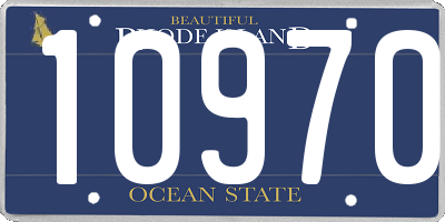 RI license plate 10970