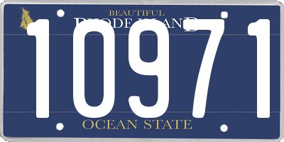 RI license plate 10971