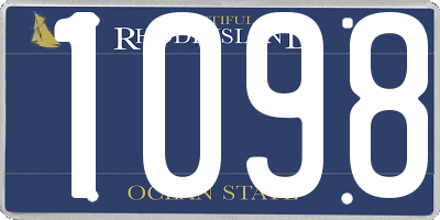 RI license plate 1098