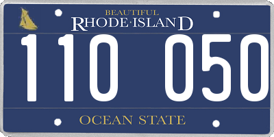 RI license plate 110050