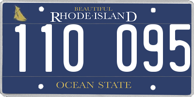 RI license plate 110095