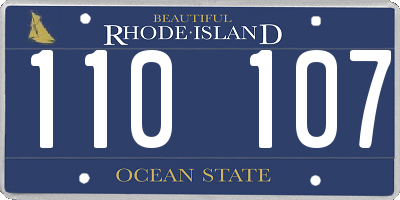 RI license plate 110107