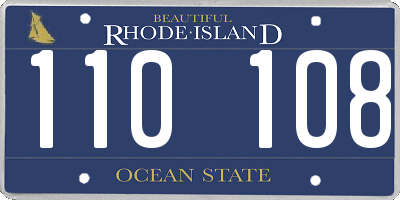 RI license plate 110108