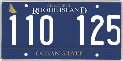 RI license plate 110125