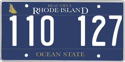 RI license plate 110127