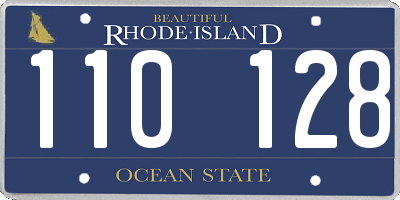 RI license plate 110128