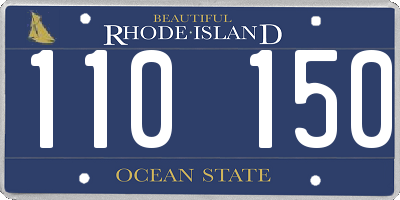 RI license plate 110150
