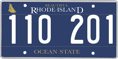RI license plate 110201