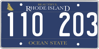 RI license plate 110203