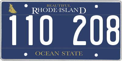 RI license plate 110208
