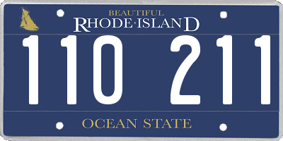 RI license plate 110211