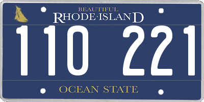 RI license plate 110221