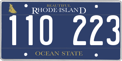 RI license plate 110223