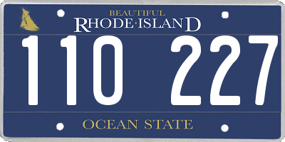 RI license plate 110227