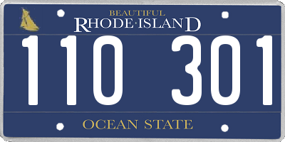 RI license plate 110301