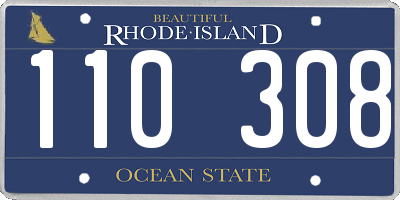 RI license plate 110308