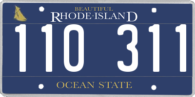 RI license plate 110311