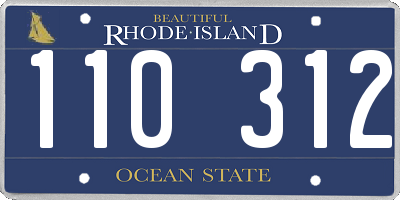 RI license plate 110312