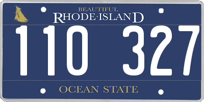 RI license plate 110327