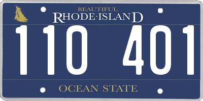 RI license plate 110401