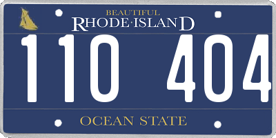 RI license plate 110404