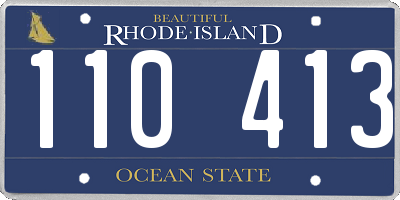 RI license plate 110413